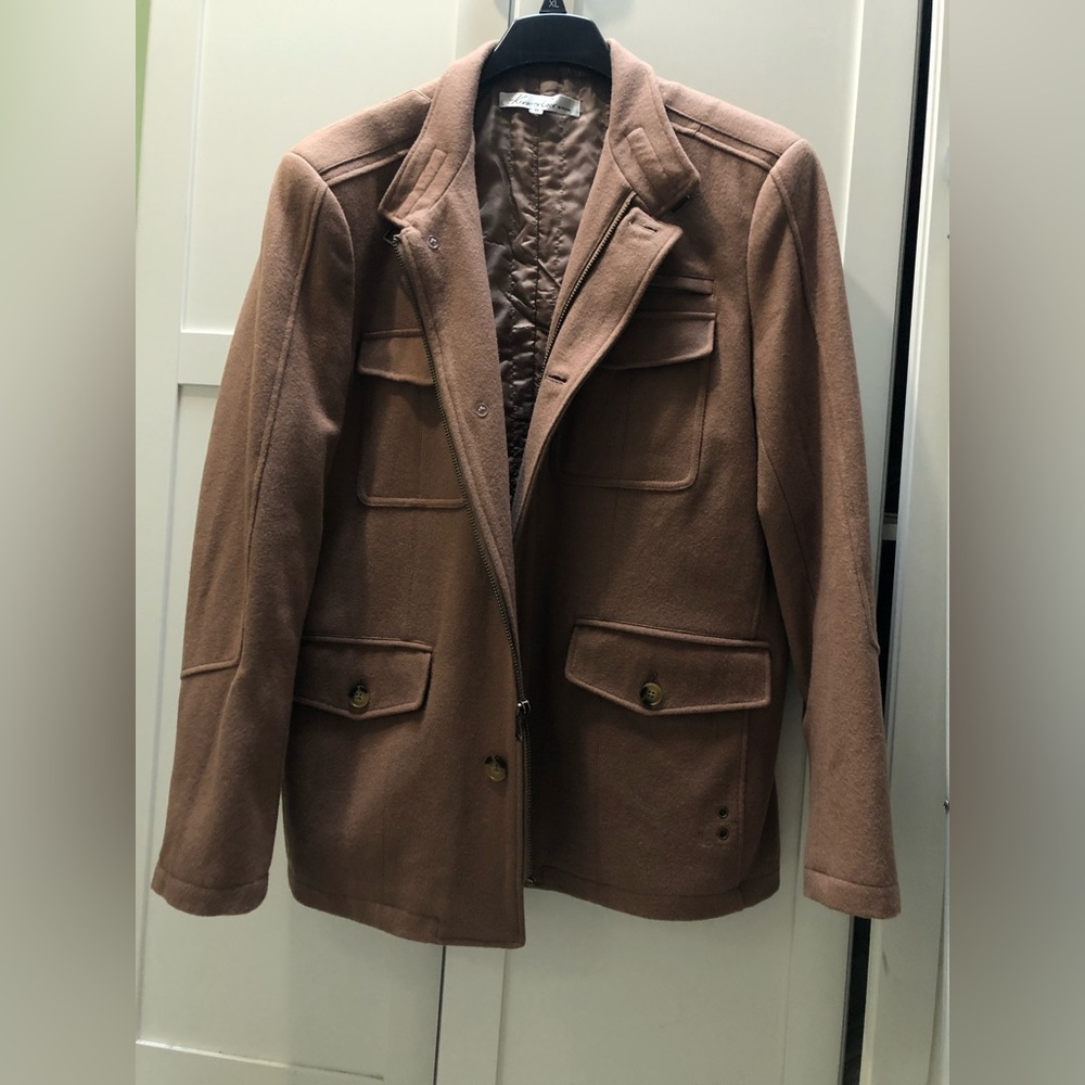 Kenneth Cole Wool Peacoat Khaki XL